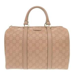 GUCCI Pink Leather Boston Bag